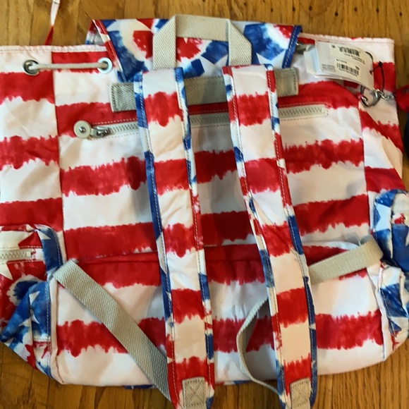 Kipling backpack born to be bold red white & blue - Picture 3 of 4